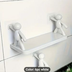 Kid Shelves Great for Bathroom or Kids Room White 6pc